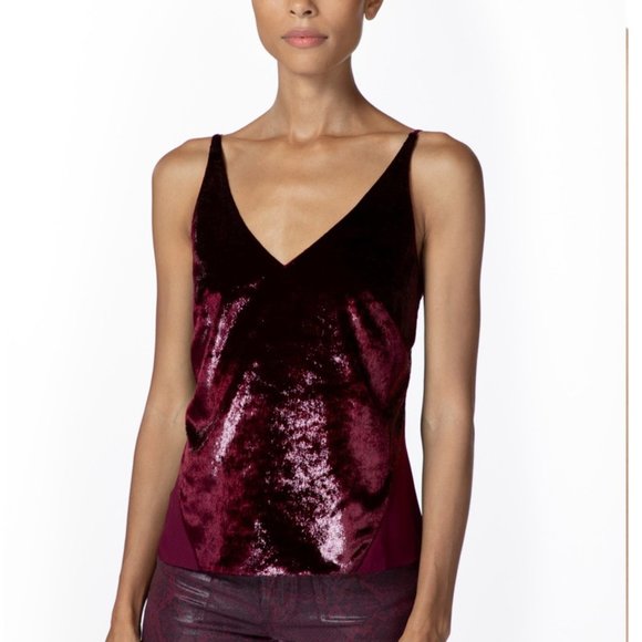 J Brand Lucy Velvet Cami Tank Baroness - Picture 5 of 5